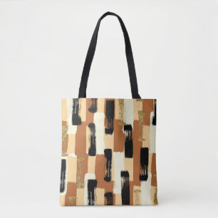 Moderne Earth Tone Abstrakt Brushstroke Toag