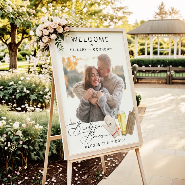 Moderne Edgy Probe Kalligraphie GRILLEN & Brews Poster (Von Creator hochgeladen)