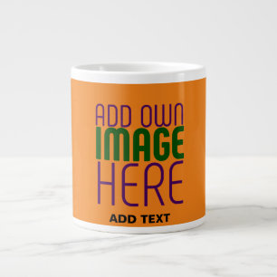 MODERNE EDITABLE DUNK ORANGE IMAGE-TEMPLATE Jumbo-Tasse