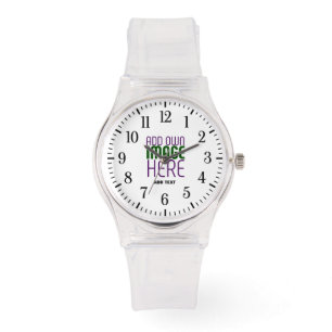 MODERNE EDITABLE EINFACHE, KLARE BILDTEXTVORLAGE ARMBANDUHR
