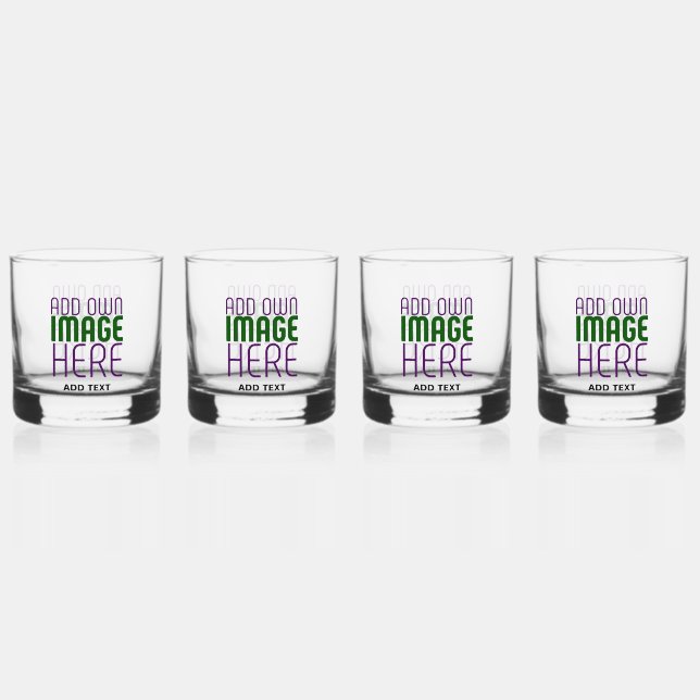 MODERNE EDITABLE EINFACHE, KLARE BILDTEXTVORLAGE WHISKYGLAS (Vorderseite)