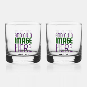 MODERNE EDITABLE EINFACHE, KLARE BILDTEXTVORLAGE WHISKYGLAS
