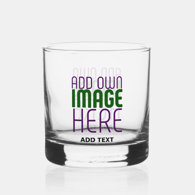 MODERNE EDITABLE EINFACHE, KLARE BILDTEXTVORLAGE WHISKYGLAS (Vorderseite)