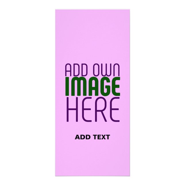 MODERNE EDITABLE EINFACHE MAUVE BILDERTEMPLATE WERBEKARTE (Vorne)