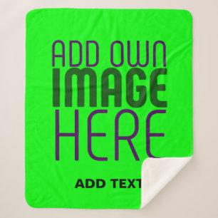 MODERNE, EDITABLE LIME GREEN BILDTEXTVORLAGE SHERPADECKE