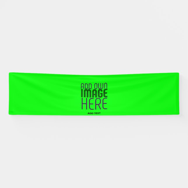 MODERNE, EDITABLE NEON GREEN IMAGE TEMPLATE BANNER (Horizontal)