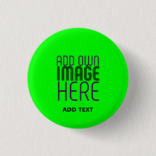 MODERNE, EDITABLE NEON GREEN IMAGE TEMPLATE BUTTON