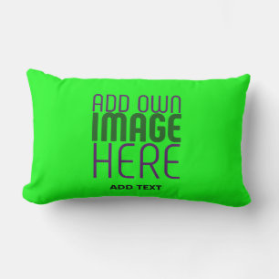 MODERNE, EDITABLE NEON GREEN IMAGE TEMPLATE KISSEN FÜR DRAUßEN