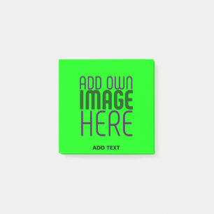 MODERNE, EDITABLE NEON GREEN IMAGE TEMPLATE POST-IT KLEBEZETTEL