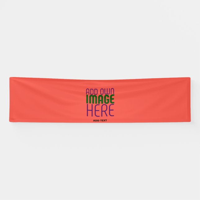 MODERNE EDITABLE RED ORANGE IMAGE TEMPLATE BANNER (Horizontal)