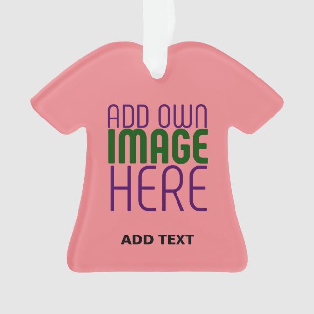 MODERNE, EDITABLE SALMON PINK BILDTEMPLATE ORNAMENT (Vorderseite)