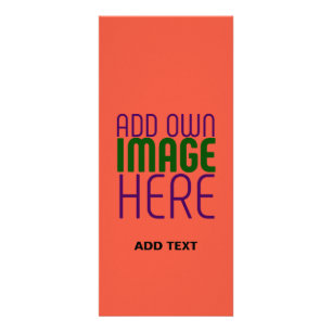 MODERNE EDITABLE TOMATO RED IMAGE TEXT TEMPLATE WERBEKARTE
