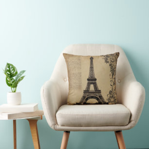 Moderne Eiffelturm Paris Frankreich Vintage Kissen
