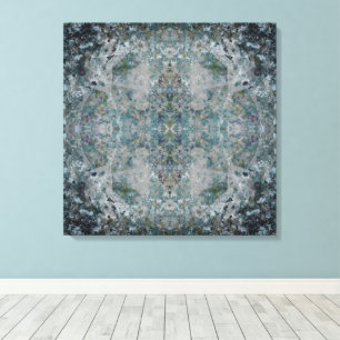 Moderne, eine Art Abstrakte Kunst in einer foggisc Leinwanddruck