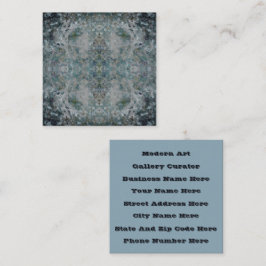 Moderne, eine Art Abstrakte Kunst in einer foggisc Quadratische Visitenkarte