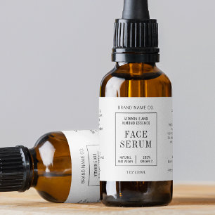 Moderne einfache 1 OZ 30ML Tropfflaschen-Etikett Adressaufkleber