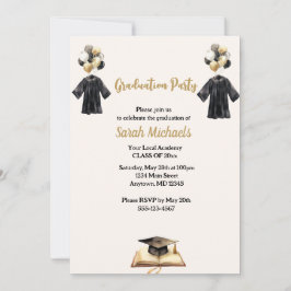 Moderne, einfache 20xx-Graduations-Party Einladung