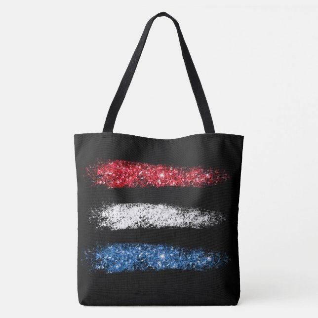 *~* Moderne einfache Abstrakte amerikanische Flagg (Rückseite)