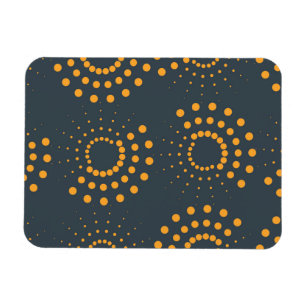 Moderne, einfache, abstrakte geometrische Musterku Magnet