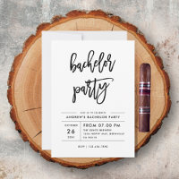 Moderne einfache Bachelor-Script-Party