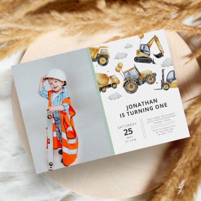 Moderne einfache Baukunst Geburtstagsparty Einladung (Von Creator hochgeladen)