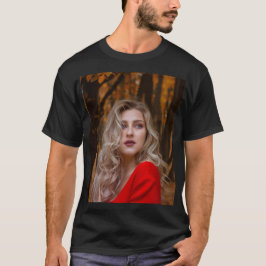 Moderne einfache benutzerdefinierte ein Foto T-Shirt