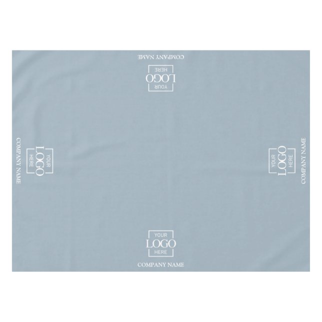 Moderne einfache benutzerdefinierte Geschäftslogo- Tischdecke (Vorderseite (Horizontal))