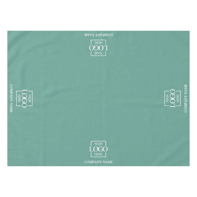 Moderne einfache benutzerdefinierte Geschäftslogo- Tischdecke (Vorderseite (Horizontal))