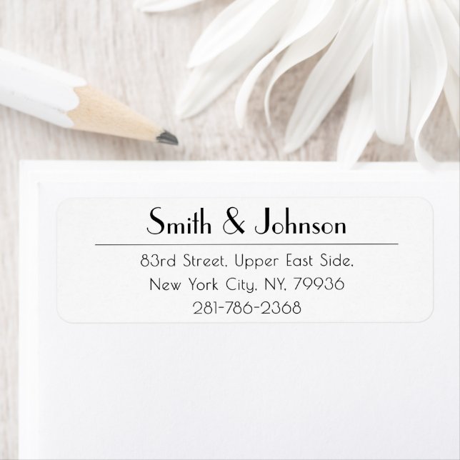 Moderne einfache Beruflich Office-Rücksendeadresse (Insitu)