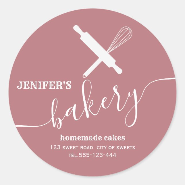 Moderne, einfache Berufliche Rolling Button Whisky Runder Aufkleber (Vorderseite)