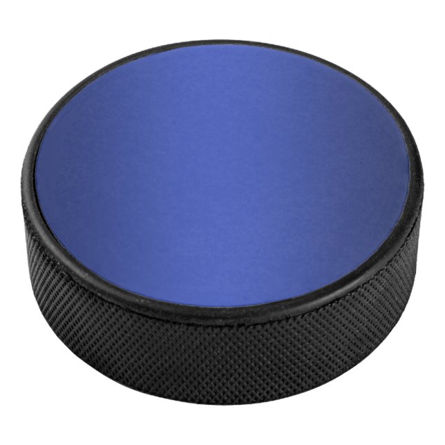 Moderne einfache blaue Marine Farbe Eishockey Puck (3/4)
