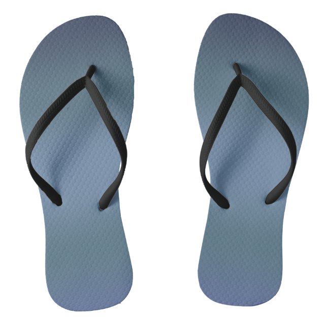 Moderne einfache blaue Marine Farbe Flip Flops (Fußbett)