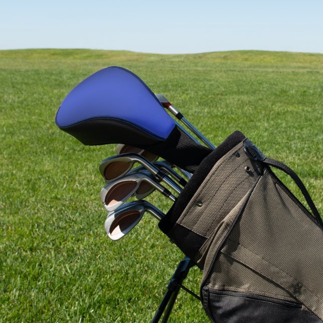 Moderne einfache blaue Marine Farbe Golf Headcover (In SItu)