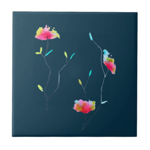 Moderne, einfache Blume Blumen Fliese