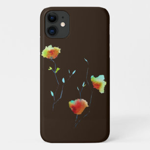 Moderne einfache blumige Herbstkunst Case-Mate iPhone Hülle