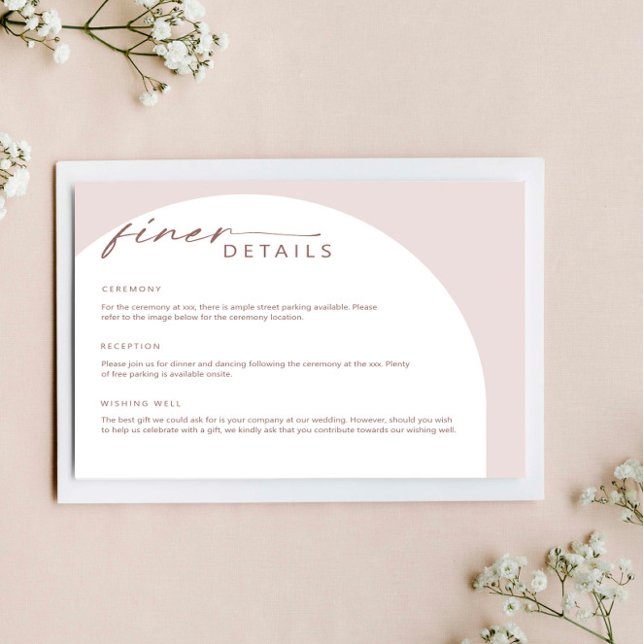 Moderne, einfache Bohemische Arschdetails-Einschlu Einladung (Von Creator hochgeladen)