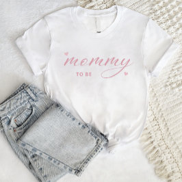 Moderne einfache Boho Baby Dusche Mommy to Be T-Shirt