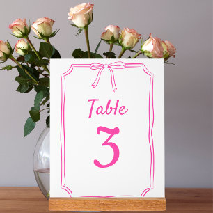 Moderne einfache Bow-Hochzeitssonne - Hot Pink-Tis Acrylschild