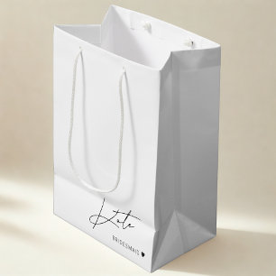 Moderne einfache Bridesmaid-Vorlage Geschenktüte