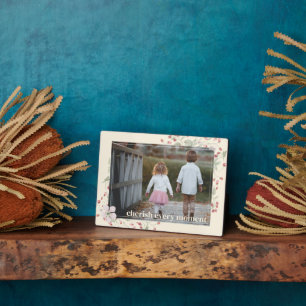 Moderne, einfache Chera jeden Moment Tabletop Plaq Fotoplatte