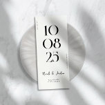 Moderne, einfache Chic-Hochzeit Save The Date<br><div class="desc">Moderne Hochzeiten sichern das Datum mit elegantem Design und minimalistischem Stil.</div>