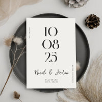 Moderne, einfache Chic-Hochzeit