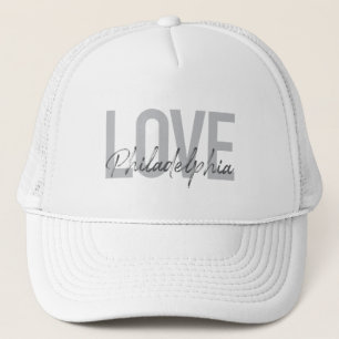 Moderne, einfache, coole Design-Liebe Philadelphia Truckerkappe