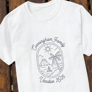 Moderne einfache coole minimalistische Familienfer T-Shirt