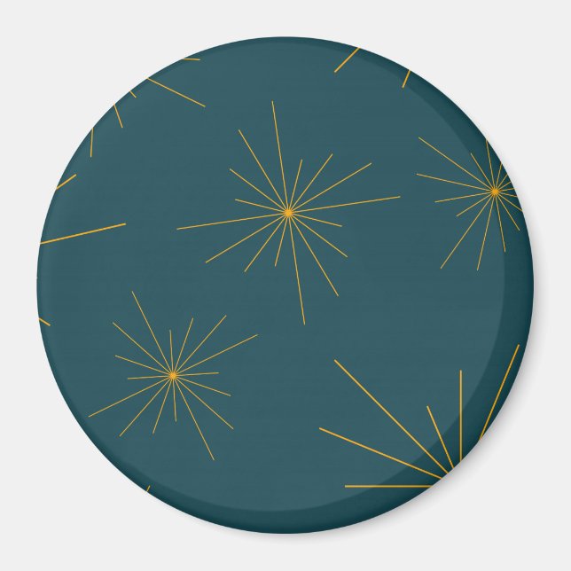 Moderne, einfache, coole, trendige Lichtabstraktio Magnet (Vorne)