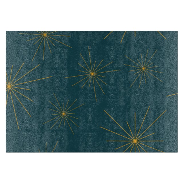 Moderne, einfache, coole, trendige Lichtabstraktio Schneidebrett (Vorderseite)