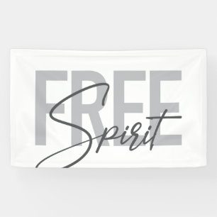 Moderne, einfache, coole Typografie des Freien Gei Banner
