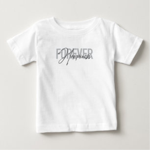 Moderne, einfache, coole Typografie für immer Glüc Baby T-shirt