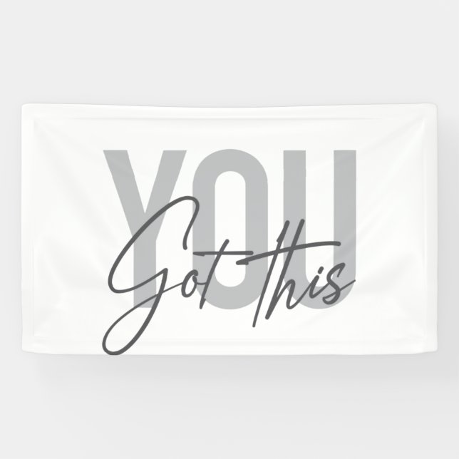 Moderne, einfache, coole Typografie Got Sie Banner (Horizontal)