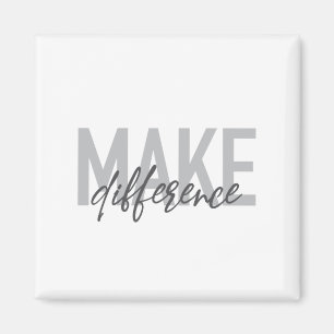 Moderne, einfache, coole Typografie macht Untersch Magnet